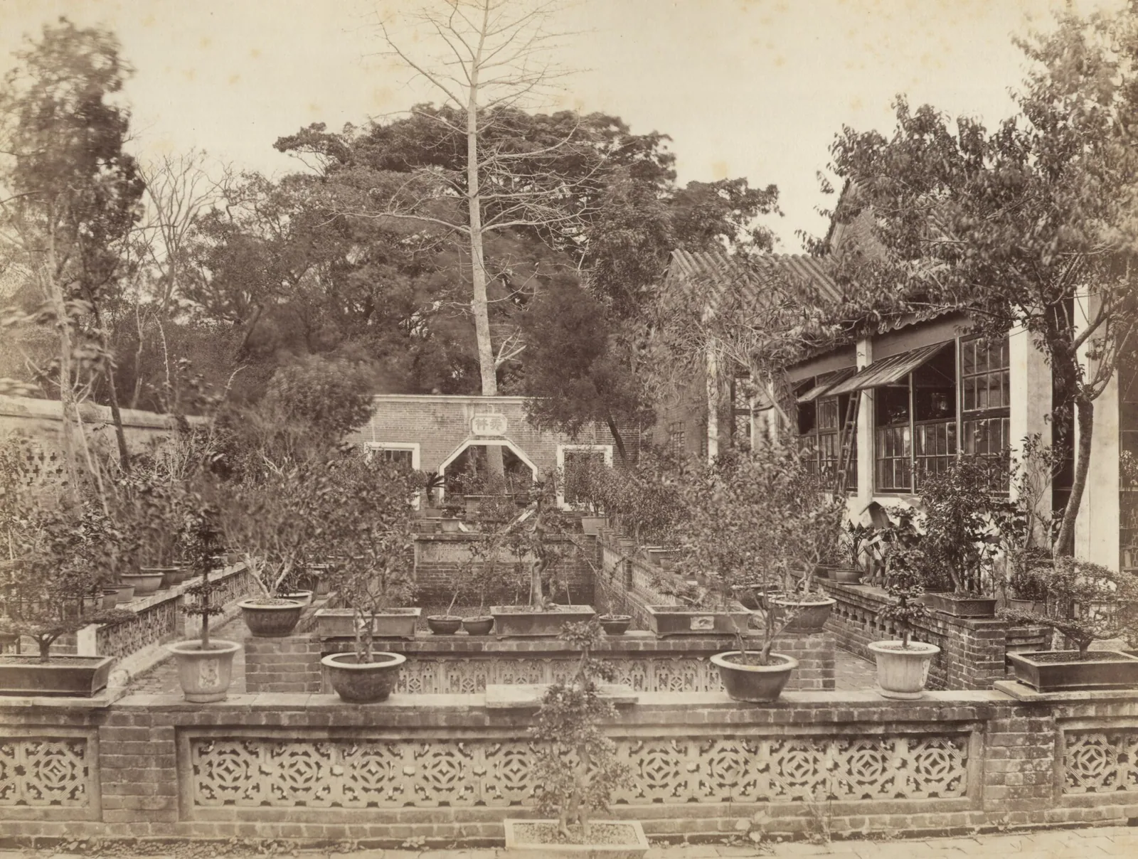 约 1871 年中国庭院历史影像